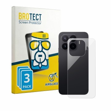 Parte frontal de un envase de producto con el logotipo de la marca BROTECT. Al lado se muestra el dispositivo Xiaomi 17T Pro (