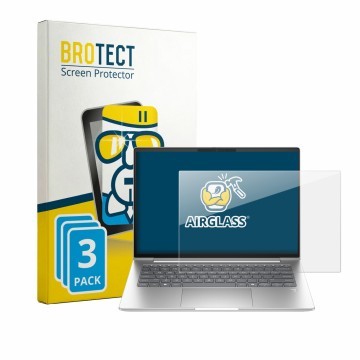Parte frontal de un envase de producto con el logotipo de la marca BROTECT. Al lado se muestra el dispositivo HP EliteBook 6 G