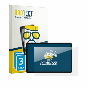 Parte frontal de un envase de producto con el logotipo de la marca BROTECT. Al lado se muestra el dispositivo SVITOO TAB P10 c