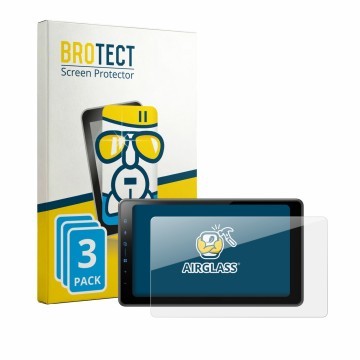 Vorderseite einer Produktverpackung mit dem Markenlogo BROTECT. Daneben ist das Gerät Pioneer SPH-EVO98DAB-UNI mit dem zugehör