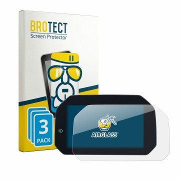 Parte frontale di una confezione del prodotto con il logo del marchio BROTECT. Accanto è raffigurato il dispositivo BMW F 450 