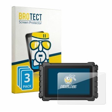 Vorderseite einer Produktverpackung mit dem Markenlogo BROTECT. Daneben ist das Gerät Topdon ONE Plus mit dem zugehörigen Disp
