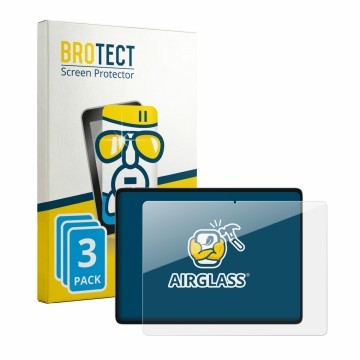 Parte frontal de un envase de producto con el logotipo de la marca BROTECT. Al lado se muestra el dispositivo Teclast ArtPad c