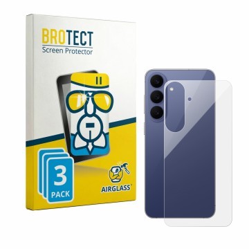 Parte frontale di una confezione del prodotto con il logo del marchio BROTECT. Accanto è raffigurato il dispositivo Samsung Ga