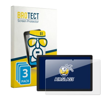 Parte frontale di una confezione del prodotto con il logo del marchio BROTECT. Accanto è raffigurato il dispositivo Laptok KB1