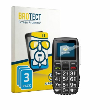 Face avant d’un emballage produit avec le logo de la marque BROTECT. À côté, l’appareil artfone 4G est représenté avec la prot