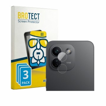 Parte frontale di una confezione del prodotto con il logo del marchio BROTECT. Accanto è raffigurato il dispositivo Xiaomi Red