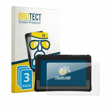 Front side of a product packaging with the brand logo BROTECT. Next to it is the device KOROBIE 84561278456 shown with the cor