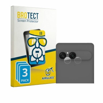 Parte frontale di una confezione del prodotto con il logo del marchio BROTECT. Accanto è raffigurato il dispositivo Sony Xperi