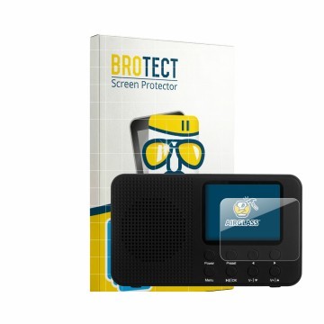 Parte frontale di una confezione del prodotto con il logo del marchio BROTECT. Accanto è raffigurato il dispositivo Camry CR 1