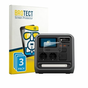 Parte frontale di una confezione del prodotto con il logo del marchio BROTECT. Accanto è raffigurato il dispositivo DJI Power 