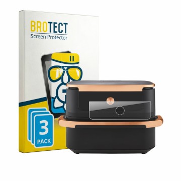 Face avant d’un emballage produit avec le logo de la marque BROTECT. À côté, l’appareil Ninja Foodi FlexDrawer AF500EUCP est r