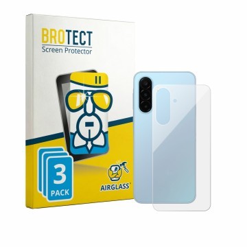 Parte frontale di una confezione del prodotto con il logo del marchio BROTECT. Accanto è raffigurato il dispositivo Samsung Ga