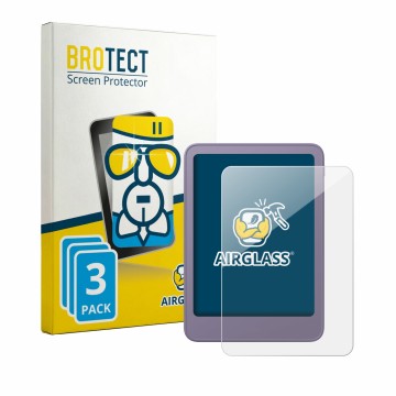 Parte frontale di una confezione del prodotto con il logo del marchio BROTECT. Accanto è raffigurato il dispositivo Amazon Kin