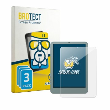 Parte frontale di una confezione del prodotto con il logo del marchio BROTECT. Accanto è raffigurato il dispositivo Amazon Kin