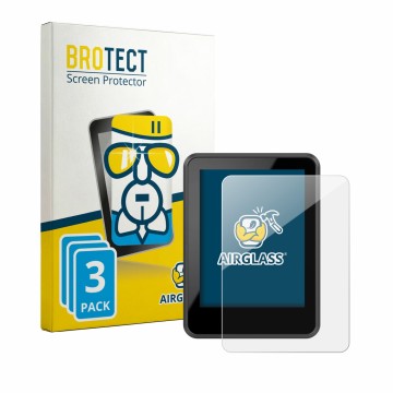 Parte frontal de un envase de producto con el logotipo de la marca BROTECT. Al lado se muestra el dispositivo Bosch Intuvia 20