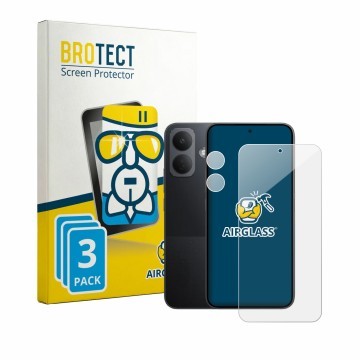 Front side of a product packaging with the brand logo BROTECT. Next to it is the device Xiaomi Poco X8 (Front+Camera) shown wi