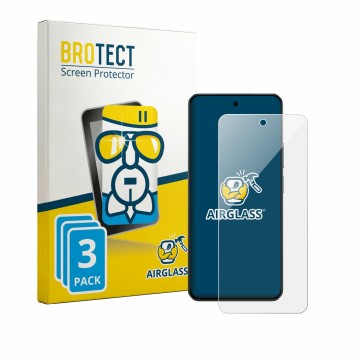 Parte frontale di una confezione del prodotto con il logo del marchio BROTECT. Accanto è raffigurato il dispositivo realme C71