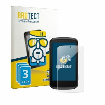 Parte frontale di una confezione del prodotto con il logo del marchio BROTECT. Accanto è raffigurato il dispositivo Garmin Edg