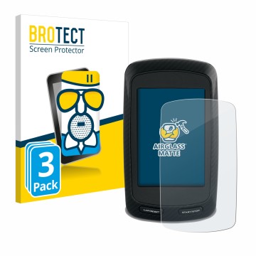 Face avant d’un emballage produit avec le logo de la marque BROTECT. À côté, l’appareil Garmin Edge 800 est représenté avec la