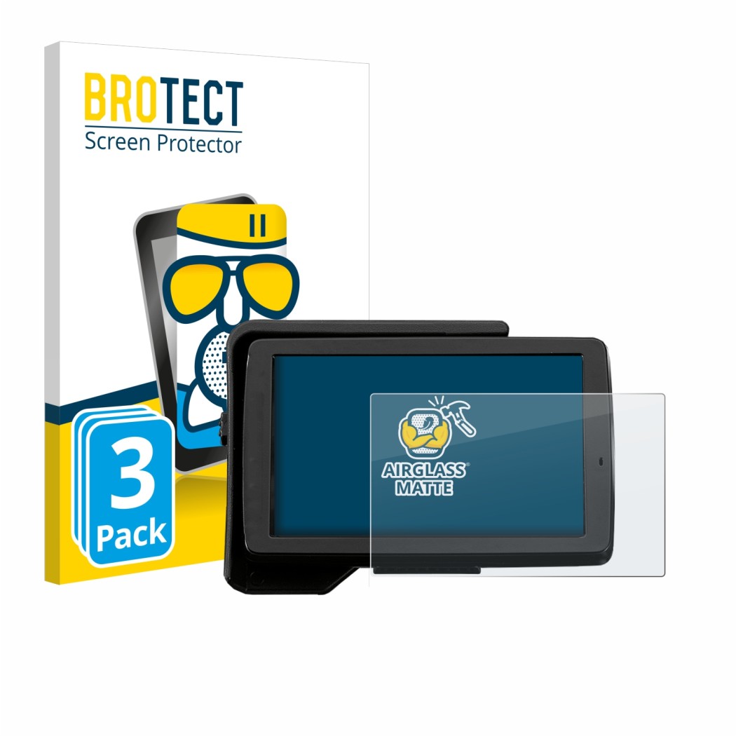 Face avant d’un emballage produit avec le logo de la marque BROTECT. À côté, l’appareil BMW R 1200 GS 2013-2019 Navigator V 5