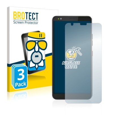 Front side of a product packaging with the brand logo BROTECT. Next to it is the device Gigaset GS370 shown with the correspon