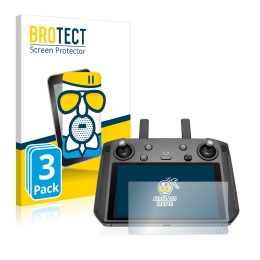 Front side of a product packaging with the brand logo BROTECT. Next to it is the device DJI Smart Controller shown with the co