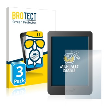 Face avant d’un emballage produit avec le logo de la marque BROTECT. À côté, l’appareil Tolino Page 2 est représenté avec la p