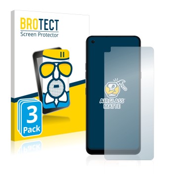 Front side of a product packaging with the brand logo BROTECT. Next to it is the device LG K51S shown with the corresponding s