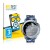 Front side of a product packaging with the brand logo BROTECT. Next to it is the device Honor Watch GS Pro shown with the corr