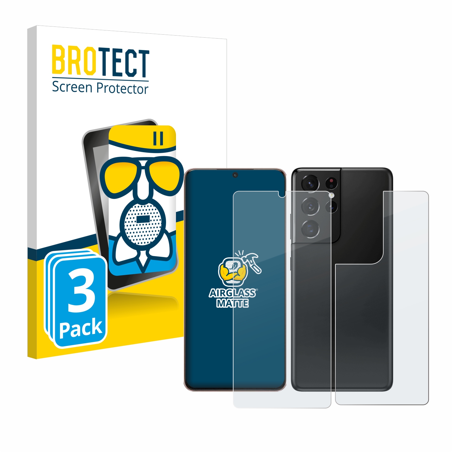 Protecteur d'écran pour Samsung Galaxy S21 Ultra (G998B) - Verre de  protection