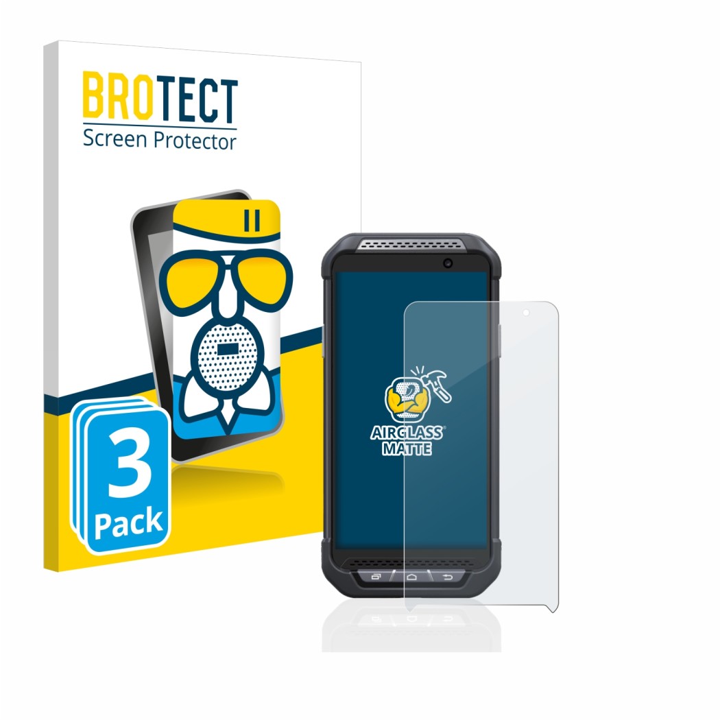 Parte frontale di una confezione del prodotto con il logo del marchio BROTECT. Accanto è raffigurato il dispositivo Point Mobi