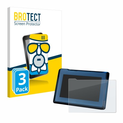 Vorderseite einer Produktverpackung mit dem Markenlogo BROTECT. Daneben ist das Gerät KTM 1290 Super Adventure R 2021 TFT 7" T