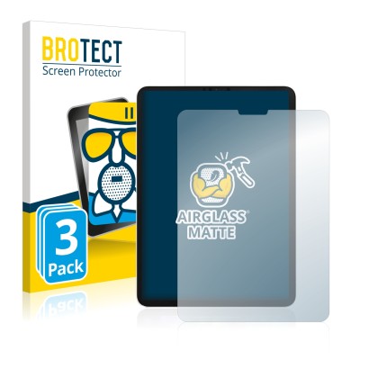 Parte frontale di una confezione del prodotto con il logo del marchio BROTECT. Accanto è raffigurato il dispositivo Apple iPad