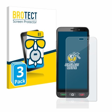 Vorderseite einer Produktverpackung mit dem Markenlogo BROTECT. Daneben ist das Gerät Brondi Amico S Nero mit dem zugehörigen 