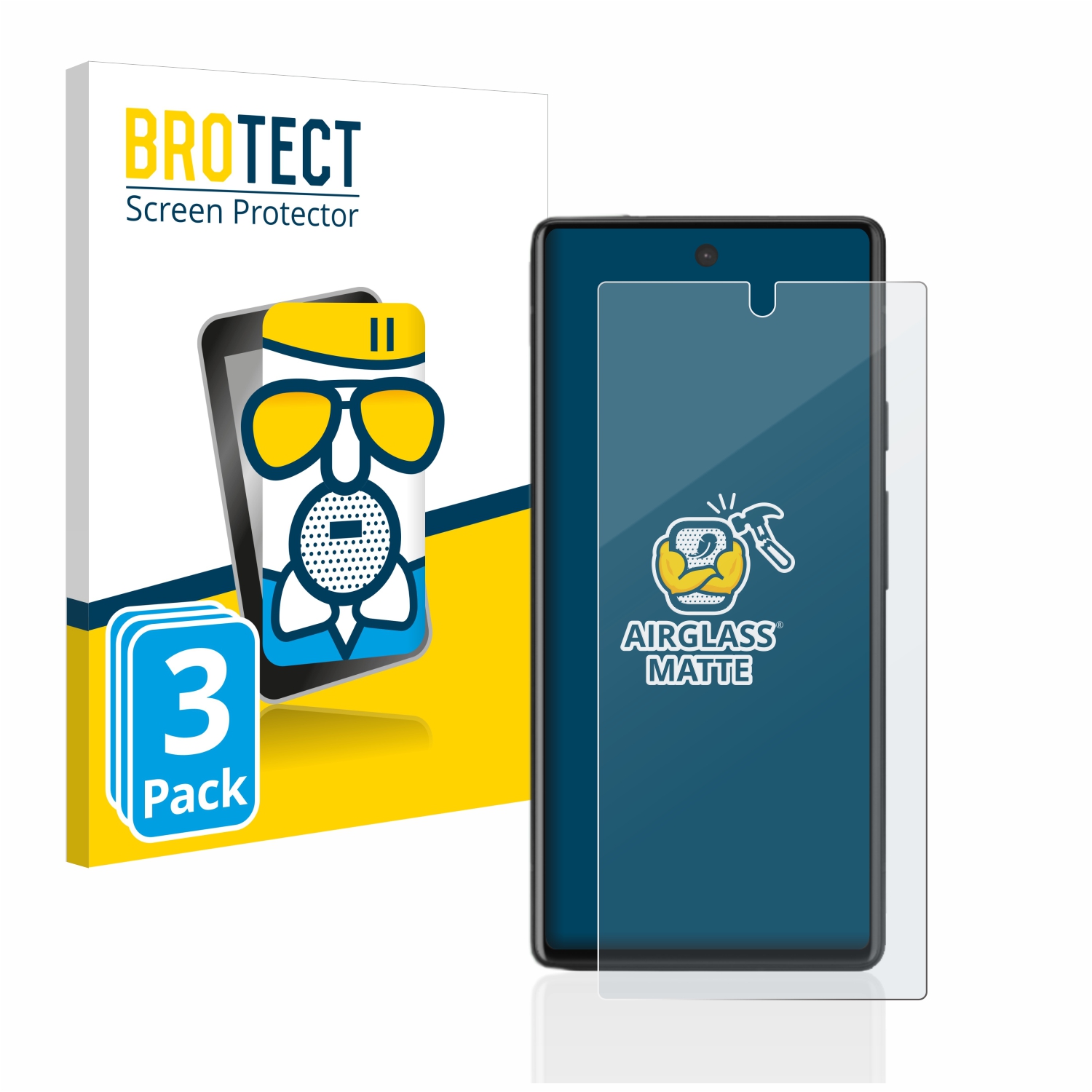 brotect Pellicola Vetro Opaca per Google Pixel 10a (Fronte+Retro
