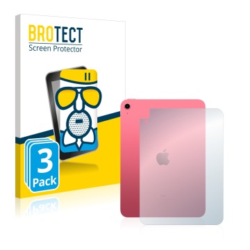 Face avant d’un emballage produit avec le logo de la marque BROTECT. À côté, l’appareil Apple iPad 10.9