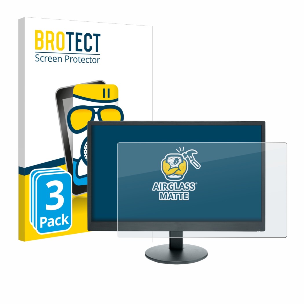 3x BROTECT AirGlass Matte Protection d'écran en verre mat pour