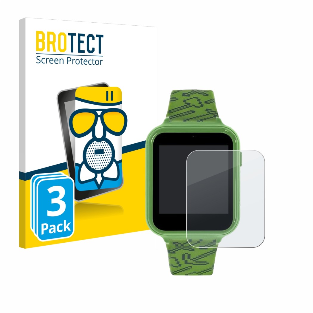 Vorderseite einer Produktverpackung mit dem Markenlogo BROTECT. Daneben ist das Gerät Minecraft MIN4045ARG mit dem zugehörigen