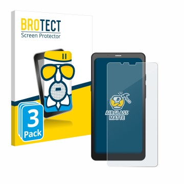 Parte frontale di una confezione del prodotto con il logo del marchio BROTECT. Accanto è raffigurato il dispositivo Boox Palma