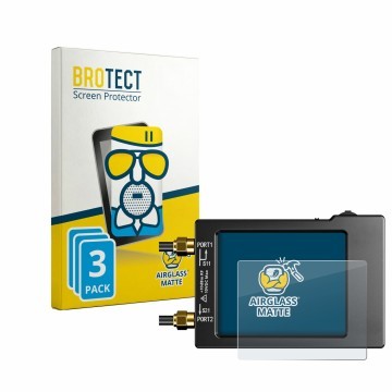 Vorderseite einer Produktverpackung mit dem Markenlogo BROTECT. Daneben ist das Gerät NanoVNA H (handheld) mit dem zugehörigen