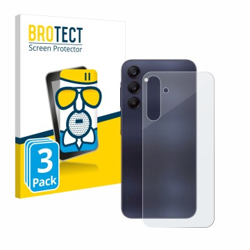 Parte frontal de un envase de producto con el logotipo de la marca BROTECT. Al lado se muestra el dispositivo Samsung Galaxy A