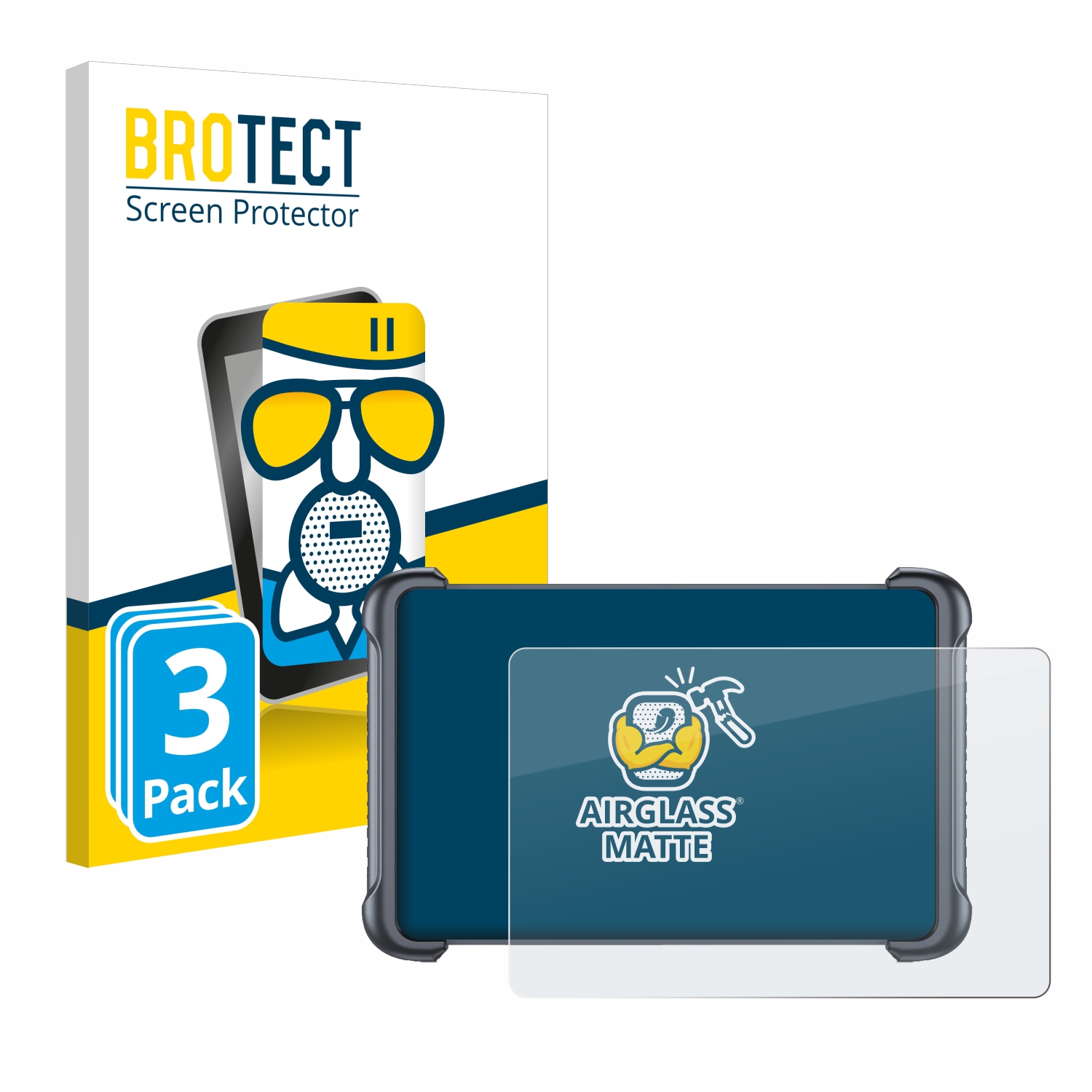 Brotect Pellicola Opaca AirGlass Per Lenovo Tab M11 - Anti-Riflesso, Durezza 9H, Anti-Impronta, Made In Germany - 4