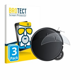 Face avant d’un emballage produit avec le logo de la marque BROTECT. À côté, l’appareil Roborock Saros 10R est représenté avec