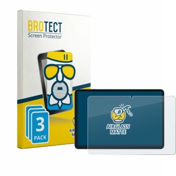 Parte frontale di una confezione del prodotto con il logo del marchio BROTECT. Accanto è raffigurato il dispositivo Doogee Tab