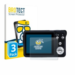 Face avant d’un emballage produit avec le logo de la marque BROTECT. À côté, l’appareil Rollei Compactline 880 est représenté 