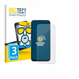 Face avant d’un emballage produit avec le logo de la marque BROTECT. À côté, l’appareil Oppo A6t Pro est représenté avec la pr