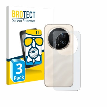 Vorderseite einer Produktverpackung mit dem Markenlogo BROTECT. Daneben ist das Gerät Honor Magic 8 Pro (Rückseite) mit dem zu