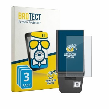 Parte frontale di una confezione del prodotto con il logo del marchio BROTECT. Accanto è raffigurato il dispositivo Pyramid Co