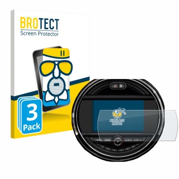 Vorderseite einer Produktverpackung mit dem Markenlogo BROTECT. Daneben ist das Gerät Mini Clubman 2018 - 2020 mit dem zugehör